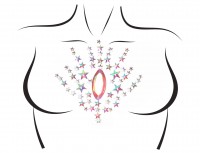 BODY007 Juniper Adhesive Body Jewels Sticker