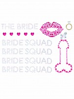 BODY017 Bride Squad Adhesive Body Jewels Stickers