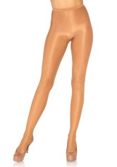 0992 Opaque Sheer To Waist Tights With Cotton Crotch
