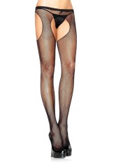 Fishnet Suspander Pantyhose