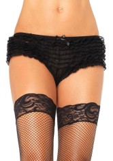 Micromesh Lace Ruffle Tanga Short
