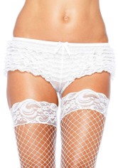 Micromesh Lace Ruffle Tanga Short