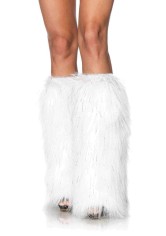 3923 Furry Lurex Leg Warmers