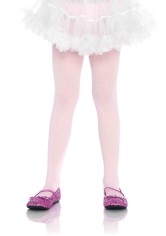 Girls Opaque Tights 11 13 Pink