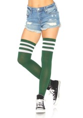 6605 Athlete Thigh Hi With 3 Stripe Top