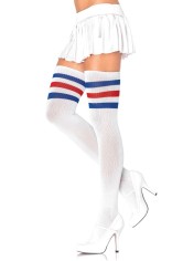 6605 Athlete Thigh Hi With 3 Stripe Top