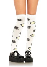 6633 Tick Tock Over The Knee Socks