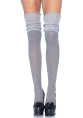 6906 Acrylic Pointelle Over The Knee Scrunch Sock