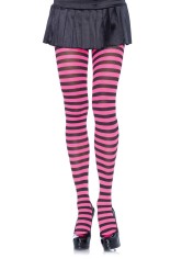 7100 Nylon Stripe Tights