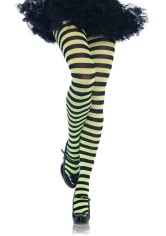 7100 Nylon Stripe Tights