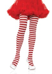 7100Q Plus Size Striped Tights
