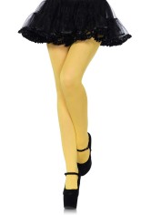 Nylon Tights One-Size Yellow