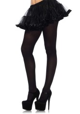 Plus Size Nylon Lycra Tights Black