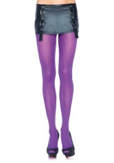 Plus Size Nylon Lycra Tights Purple