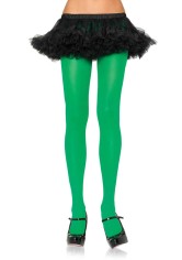 7666Q Plus Size Nylon Lycra Tights Kelly Green