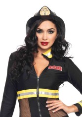 Black Fireman Hat O/s Black