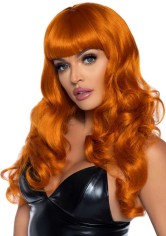 A2766 24 Misfit Long Wavy Bang Wig - Ginger