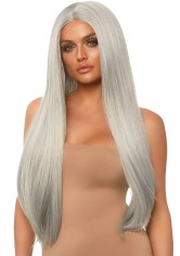 A2864 33 Long Straight Center Part Wig