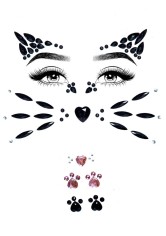 EYE031 Animal Adhesive Face Jewels Sticker