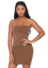 NK002 Seamless Opaque Microfiber Bodycon Tube Dress