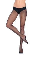Professional Fishnet Tights With Nylon/cotton Sole,no Roll Waist Band