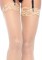 Nylon Sheer Thi Hi With Lace Top