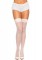 1068 Spandex Sheer Thigh Highs With Striped Silicone Stay Up Top