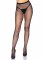 1410 Rhinestone Fishnet Crotchless Tights With Cheeky Open Back