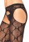 Lace Suspander Hose O/s Black