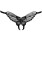 Butterfly Crotchless Panties With Pearl Sequin Detail - Black - SPECIAL