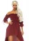 Gauze High Low Peasant Dress With Tie Up Waist And Sleeves