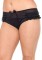 Mesh Ruffle Tanga With Satin Bow Accent