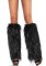 3923 Furry Lurex Leg Warmers