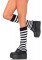 Fuzzy Stripe Leg Warmer