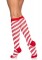 5616 Candy Cane Lurex Knee Socks