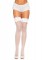 6261 Lace Top Lycra Fisnet Thigh Hi With Bow