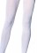 Plus Size Nylon Lycra Tights White
