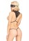 3 Piece Scandal Set, Includes Scalloped Lace Body Harness, Matching G String, An