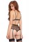 2 Piece Sweetheart Scalloped Lace Bralette With Adjustable Straps And High Waist