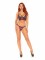 81577 2-Piece Lace Bralette With Cage Strap O Ring Bodice Detail And Matching Dual 