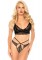 81578 2 Pc Sweetheart Lace Bralette And Matching Strappy Cut Out G String