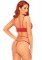 81578 2 Pc Sweetheart Lace Bralette And Matching Strappy Cut Out G String