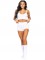 81624 3 Pc Ultra Soft Cozy Knit Cropped Tank, Boyshort, And Matching Knee Socks