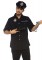 4 Piece Mens Police Shirts , Hand Cuff, Hats And Baton