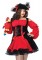 83157X Vixen Pirate Wench With Velvet Double Lace Up Corset Dress