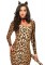 3 Piece Cougar,brushed Lycra Catsuit With Tail,ear Headband,collar
