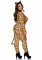 83666X 3 Pc Cougar, Includes Brushed Lycra Catsuit With Attached Tail, Heart Cho