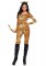 83895 2 Piece Wild Tigress Catsuit With Tail And Matching Ear Headband