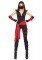 4 Piece Deadly Ninja,catsuit With Attached Leg Wraps ,waist Sash,arm Warmers,mas