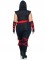 85087X 4 Pc Deadly Ninja, Includes Deep V Jumpsuit With Shoulder Guards, Waist S